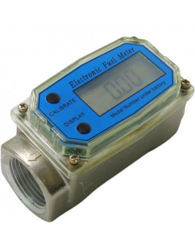 Cuentalitros digital en línea de gasoil  metálico tomas de 1"