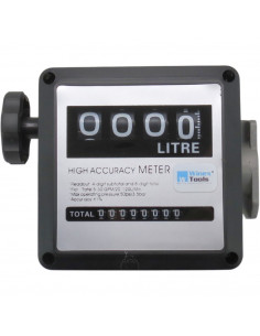 Cuentalitros de gasoil 4 dígitos aluminio tomas de 1"