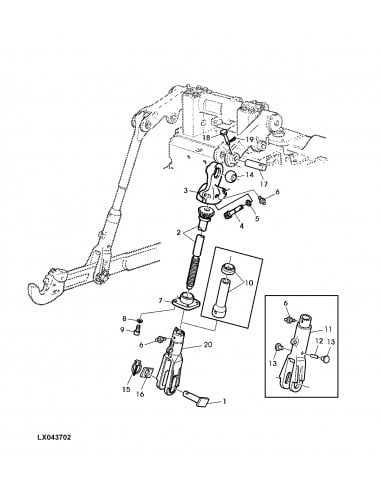 Bulón Ø 25 x 115 mm John Deere L113797