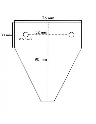 Paquete 25 cuchillas segadora Gaspardo 3 mm avellanado abajo