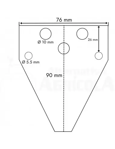 Paquete 25 cuchillas Segadora BCS K39
