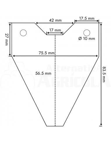 Paquete cuchilla segadora segadora BCS  de ruedas 25 unidades