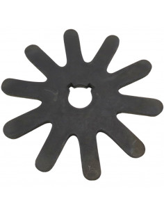 Estrella Lona Peladora de 10 Puntas x 185mm para Máquinas Estupiña 5000-6 para Dedos Cortos