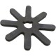 Estrella Peladora de 8 Puntas x 175mm para Maquinas Estupiña 5000-4 Y 5000-6