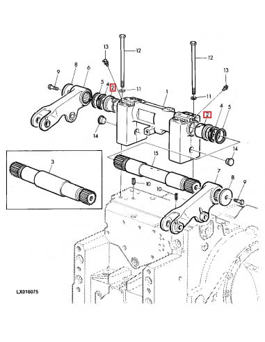 Casquillo eje elevador tractor John Deere S/6000 L79235