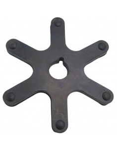 Estrella Peladora de 6 Puntas x 140mm para Maquinas Estupiña 5000-1 Y 5000-3