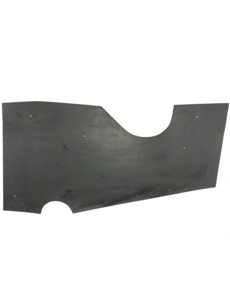 Faldeta máquina almendra cierre tronco Solano delantera 5 cm más larga