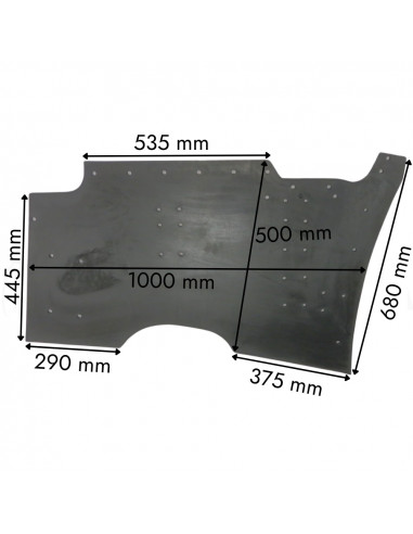 Faldeta cierre tronco cosechadora almendras Topavi delantera