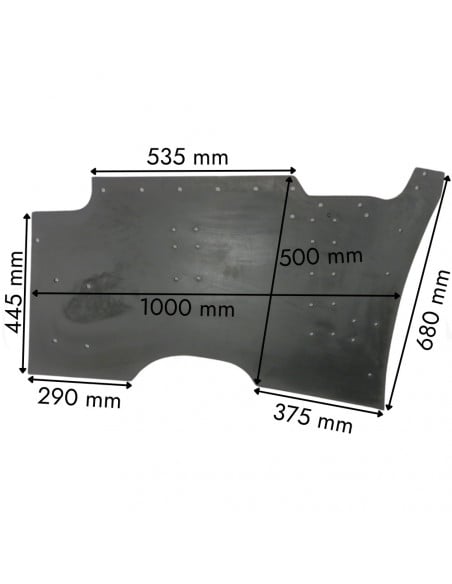 Faldeta cierre tronco cosechadora almendras Topavi delantera