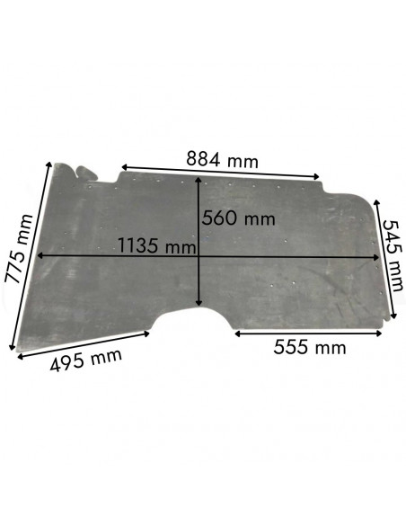 Faldeta vibrador tronco máquina almendras Topavi delantera a partir año 2016