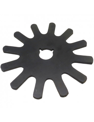 Estrella Lona Peladora de 12 Puntas x 225mm para Máquinas Estupiña 5000-8 para Dedos Cortos