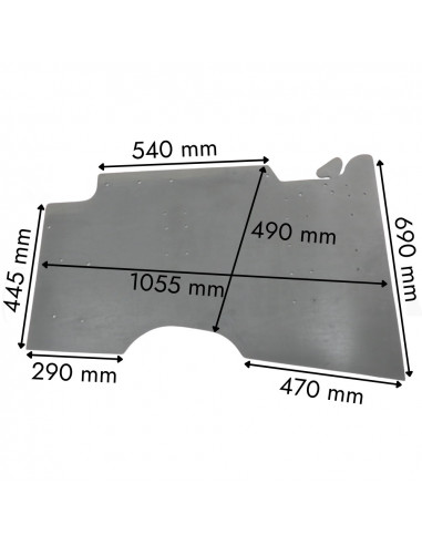 Faldeta vibrador tronco máquina almendras TOPAVI delantero