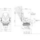 Asiento neumático 12-24V ajuste lumbar y ángulo del respaldo