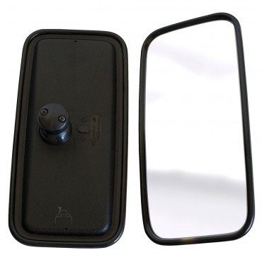 Espejo retrovisor 375 x 185 mm curvo con soporte plástico