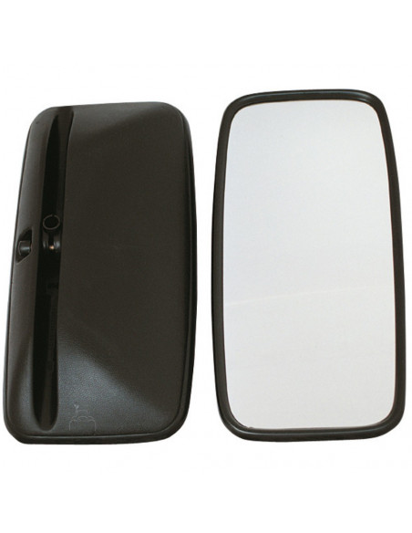 Espejo retrovisor 420 x 200 mm curvo homologado con soporte plástico