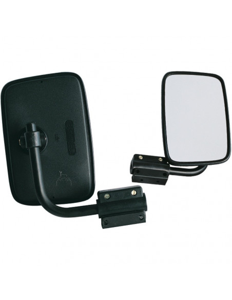 Espejo retrovisor 140 x 210 mm con soporte varilla Ø 16 mm curvo