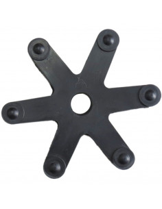 Estrella Lona Peladora de 6 puntas Ø 104mm y Ø agujero 13mmpara Puigdellivol