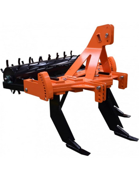 Subsolador en V 3 brazos modelo 3 hileras con rulo