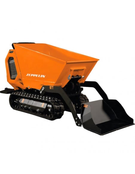 Mini dumper oruga 800 kg motor gasolina Loncin 15 hp  hidrostático