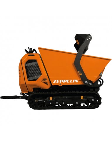 Mini dumper oruga 800 kg motor gasolina Loncin 15 hp  hidrostático