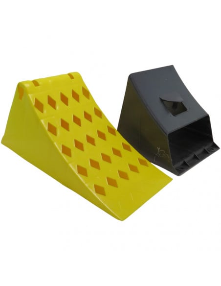 Calzo 190 mm ancho y soporte de plástico para ruedas