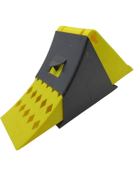 Calzo 190 mm ancho y soporte de plástico para ruedas