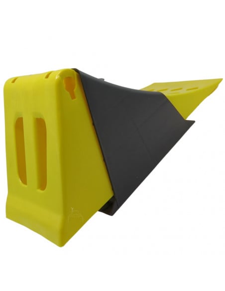 Calzo 190 mm ancho y soporte de plástico para ruedas