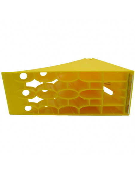 Calzo 190 mm ancho y soporte de plástico para ruedas