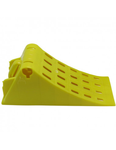 Calzo 135 mm ancho y soporte de plástico para ruedas