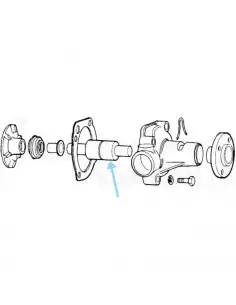 Eje con rodamiento bomba de agua Ebro EIADKN-8530