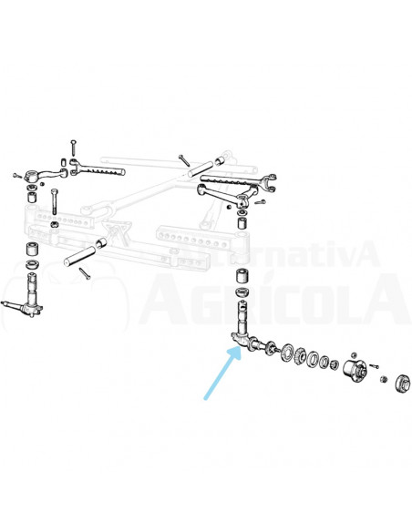 Mangueta Izquierda S-55-160 con uve