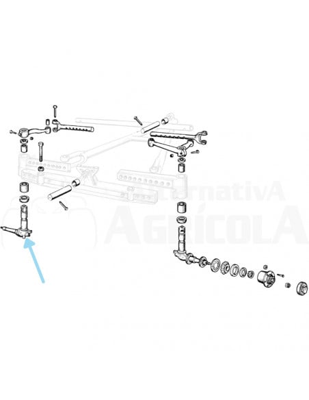 Mangueta Derecha Ebro 48, 55, 160 para puentes en V