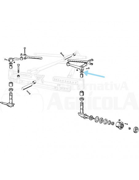 Retén biela puente delantero Ebro - Kubota DDN-3121