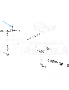 Bulón biela puente delantero Ebro - Kubota N-3287