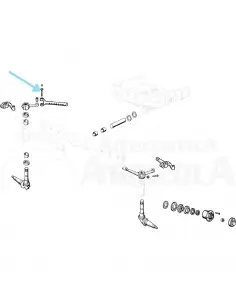 Bulón biela puente delantero Ebro - Kubota N-3287