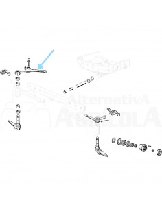 Horquilla regulable 7 muescas Ø 25 mm puente delantero Ebro - Kubota
