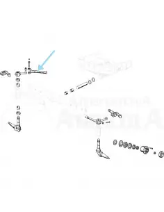 Horquilla regulable 7 muescas Ø 25 mm puente delantero Ebro - Kubota