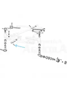 Pasador bulón delantero central puente delantero Ebro - Kubota