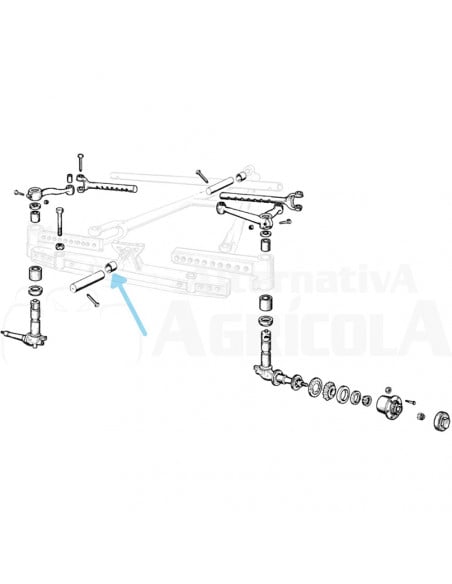 Casquillo bulón delantero Ebro S-55 160