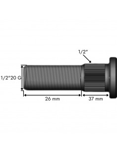 Tornillo puente delantero Ebro - Kubota 20557-ES2