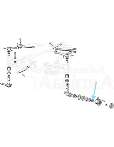 Rodamiento rodillos puente delantero Ebro - Kubota
