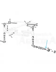 Rodamiento rodillos puente delantero Ebro - Kubota