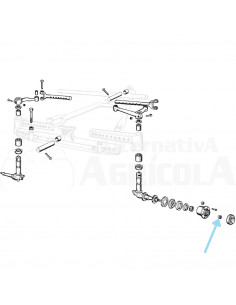 Tuerca buje de rueda Ebro - Kubota E27N-3161-B