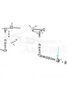 Tuerca rueda hexagonal Ebro - Kubota 281070