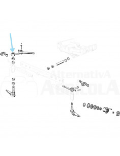 Biela simple derecha Ebro - Kubota para puente recto
