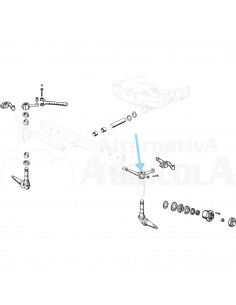 Biela doble izquierda Ebro - Kubota para puente recto
