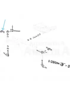 Biela simple derecha Ebro - Kubota para puente recto