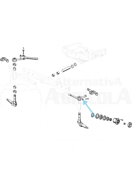 Tornillo puente delantero Ebro - Kubota 20557-ES2