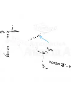 Arandela reglaje 1.5 mm puente delantero Ebro - Kubota 2882869