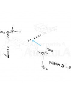 Casquillo bulón delantero central Ø 47.8 x 52.3 x 51 mm Ebro - Kubota